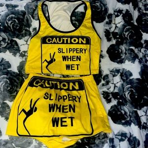 “Caution: Slippery When Wet” Pajamas